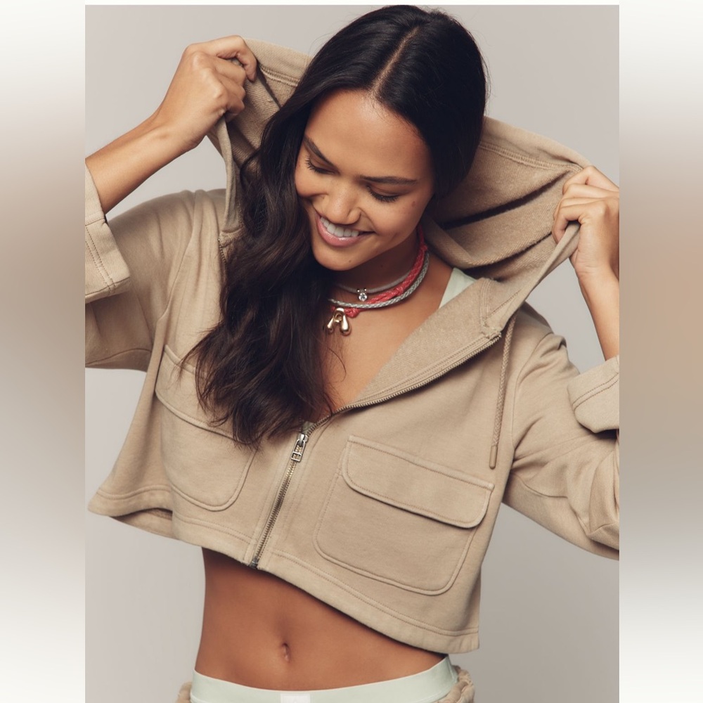 Daily Practice Be Fast Tactical Hooded Jacket - cropped zip hoodie long sleeves